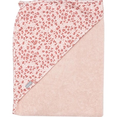Bébé-Jou Bebe-Jou Froté uterák s kapucňou Leopard Pink