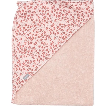 Bébé-Jou Bebe-Jou Froté uterák s kapucňou Leopard Pink