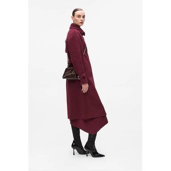 KARL LAGERFELD Кожена чанта Karl Lagerfeld K/SIGNATURE в бордо A4W30033 (A4W30033)