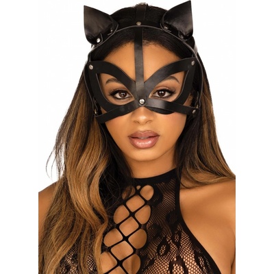 Leg Avenue Vegan Leather Studded Catmask