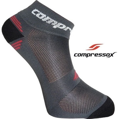 Compressox CSX BIKE funkční ponožky tm šedá