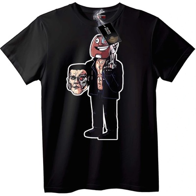 NOONEBRAND Тениска Terminator мем - XS, Black