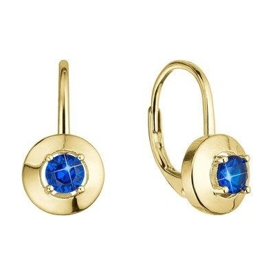 Pavona stříbrné náušnice s modrým zirkonem 11510.3 blue
