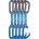 Ocún Комплект примки OCÚN Hawk QD Combi PA 10cm 5-Pack blue
