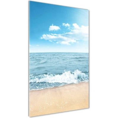 Vertikálny foto obraz sklenený Pláž a more 50x100 cm