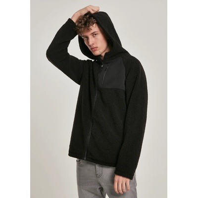 Urban Classics Мъжко яке в черно от Urban Classics Hooded Sherpa ZipUB-TB3121-00007 - Черен, размер L