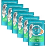 PURINA ONE INDOOR мини филета с риба тон и зелени фасулки в сос 6 x 85 г