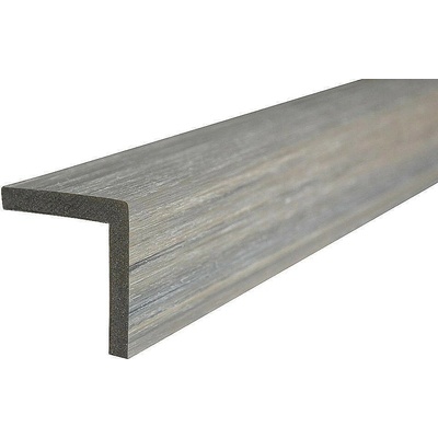 Ukončovací lišta WPC UNVOC COEX šedá mat D002 50 × 50 × 2000 mm