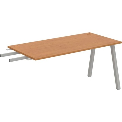 OFFICE PRO s.r.o. HOBIS prídavný stôl do uhla - US A 1600 RU, hĺbka 80 cm, jelša
