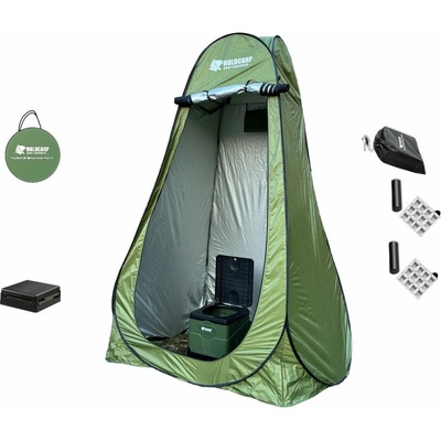 Holdcarp Set Skladací prenosný záchod Portable Toi + Stan pre toaletu a sprchu + Súprava odpadových vriec