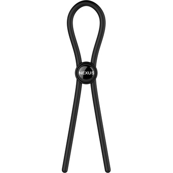 Image 1 of Nexus Forge Single Adjustable Lasso Silicone Cock Ring Black