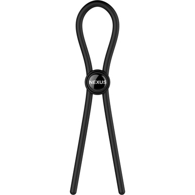 Nexus Forge Single Adjustable Lasso Silicone Cock Ring Black