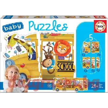 Image 1 of Educa Пъзел educa baby 17575 - 19 части - Училищен автобус (edu17575)