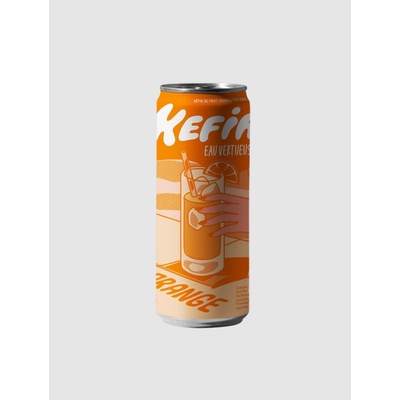 Kefir Eau Vertueuse Bio vodní kefír Pomeranč a černý čaj 250 ml