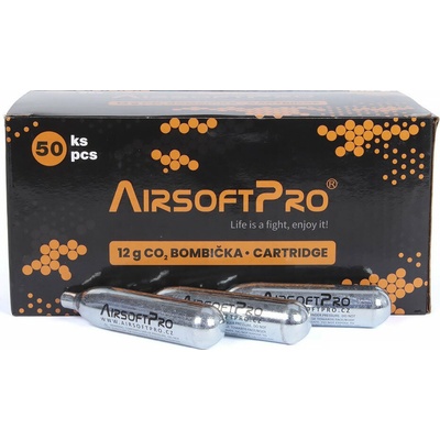 AirsoftPro 12g CO2 plynová bombička balení 50 ks – Hledejceny.cz