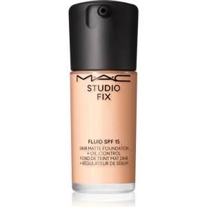 MAC Cosmetics Studio Fix Fluid SPF 15 24HR Matte Foundation + Oil Control матиращ фон дьо тен SPF 15 цвят N4 30ml