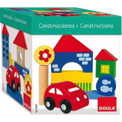 Goula Дървен конструктор Goula - Град, 26 части (50202)