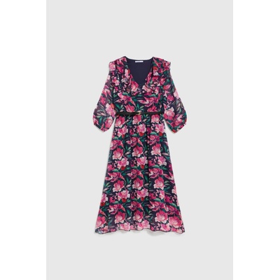 Moodo Тъмносини цветни рокли Moodo Moodo | Bezhov | ЖЕНИ | XS