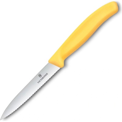 Victorinox Нож за рязане SWISS CLASSIC 10 cm, назъбен, жълт, пластмаса, Victorinox (VN67738C1)
