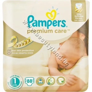 Pampers Пелени Pampers Premium Care New Born, 54-Pack, p/n PA-0201674 - Пелени за еднократна употреба за бебета с тегло от 2 до 5 kg (PA-0201674)