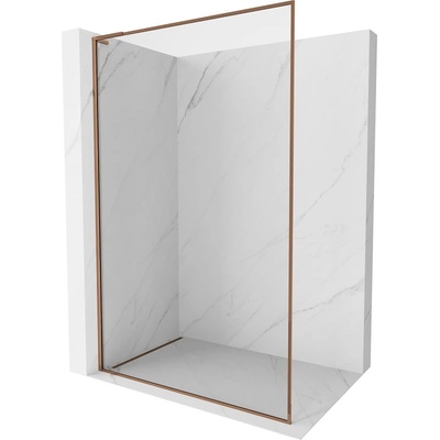 Mexen Kioto-F L Душ кабина Walk-in с рамка 105 x 202 cm, прозрачна 8 mm, розово злато - 800-105-174-60-00 (800-105-174-60-00)