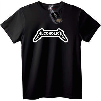 NOONEBRAND Тениска Алкохолика - 2XL, Black