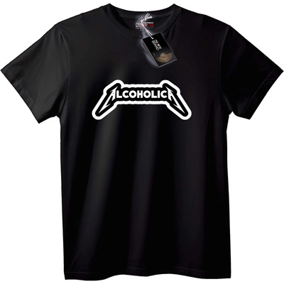 NOONEBRAND Тениска Алкохолика - 2XL, Black