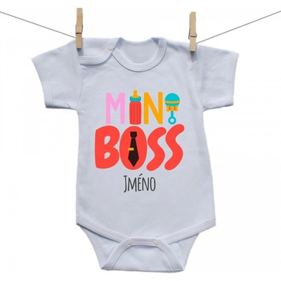 Boodyy Body s krátkým rukávem Mini Boss s jménem