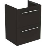 Ideal Standard i. Life S - Шкаф под мивка, 50x38x63 см, 2 чекмеджета, въгленово матово сиво T5291NV (T5291NV)