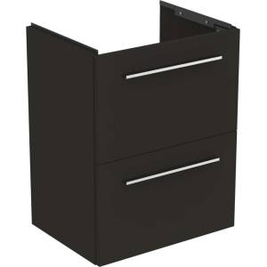 Ideal Standard i. Life S - Шкаф под мивка, 50x38x63 см, 2 чекмеджета, въгленово матово сиво T5291NV (T5291NV)