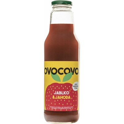 Ovocovo Jablko Jahoda 100% 0,75 l