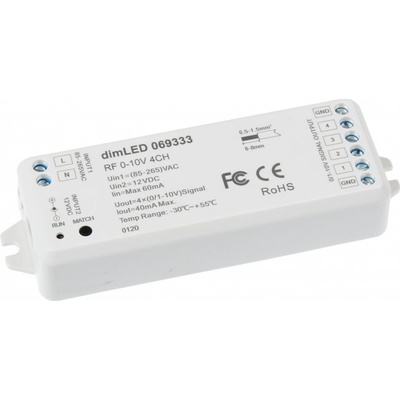 T-LED Ovladač dimLED RF 0-10V 4CH