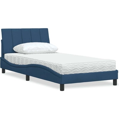 vidaXL s matrací modrá textil