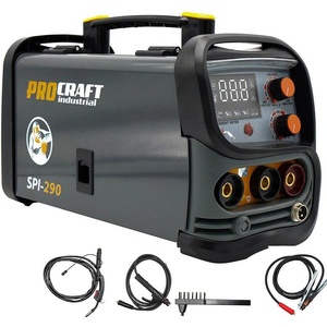Procraft Телоподаващ апарат с електрожен инверторен, 2в1, procraft spi-290, mig/mag, mma, 20-130a, електроди 1.6-4 мм (spi-290) Заваръчен апарат