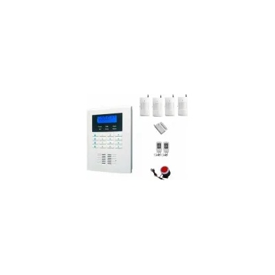Ip-ap021-4 - безжична, gsm аларма за дома, 2.1" lcd дисплей, клавиатура, 4 обемни датчика, 1 МУК, 2 дистанционни (ip-ap021-4)