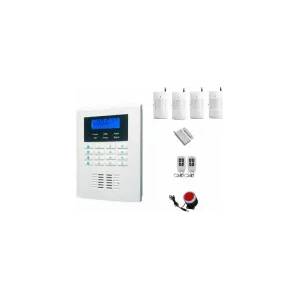  Ip-ap021-4 - безжична, gsm аларма за дома, 2.1" lcd дисплей, клавиатура, 4 обемни датчика, 1 МУК, 2 дистанционни (ip-ap021-4)