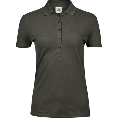 TEE JAYS TJ145 / Дамска еластична поло тениска - тъмнозелена XL (180145za204)