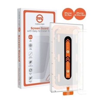 Mobile Origin Orange Screen Guard iPhone 15 Pro Max/15 Plus 2 ks s aplikátorom SGA-i15ProMax-2pk