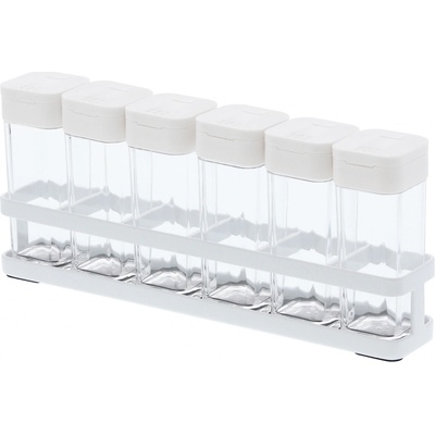 YAMAZAKI Kovový stojan s koreničkami Tower Spice Rack 6 ks