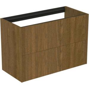 Ideal Standard Стенен шкаф Ideal Standard Atelier Conca, 2 чекмеджета, 80 см, цвят тъмен орех (T4352Y5)