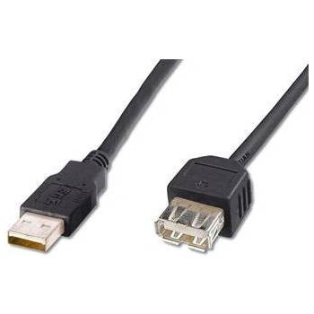 PremiumCord kupaa2bk USB 2.0, prodlužovací, A-A, 2m, černý