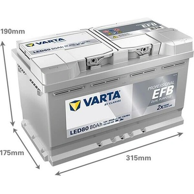 VARTA Professional Dual Purpose 80Ah,12V 800A,LA80
