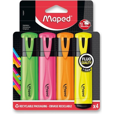 Maped Fluo Peps Classic 742547 4 ks