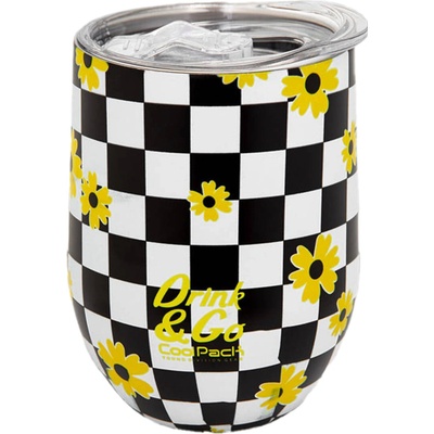 CoolPack termohrnček 350 ml nehrdzavejúca oceľ Chess Flow