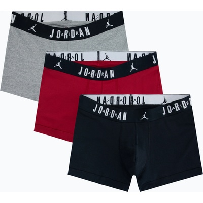 Mъжки боксерки Nike Jordan JHM Flight Cotton Trunk 3 чифта gym red/black