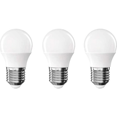 EMOS Classic Mini Globe, E27, 4,2 W 40 W, 470 lm, neutrální bílá - 3 ks 1525733485