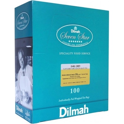 Dilmah Černý čaj Earl Grey 100 x 2 g