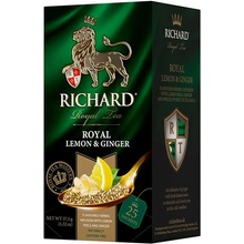 Richard Royal Lemon & Ginger bylinný čaj 25 sáčků