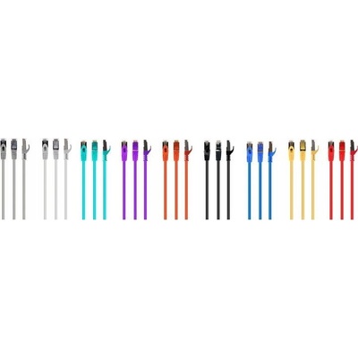 Gembird Кабел, Gembird, RJ45 кат. 6A, 0.5m, бял (PP6A-LSZHCU-W-0.5M)