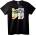 NOONEBRAND Тениска с 4 карикатурни лица - 7XL, Black